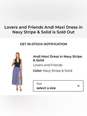 Lovers and Friends | Andi Maxi Dress | XS